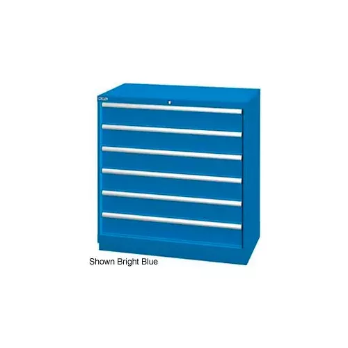 lista-40-1-4-w-drawer-cabinet-6-drawer-72-compart-bright-blue-no-lock Lista 40-1/4"W Drawer Cabinet, 6 Drawer, 72 Compart - Bright Blue, No Lock
