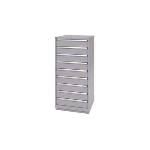 lista-9-drawer-standard-width-cabinet-59-1-2-h-light-gray-master-keyed Lista 9 Drawer Standard Width Cabinet 59-1/2"H - Light Gray, Master Keyed