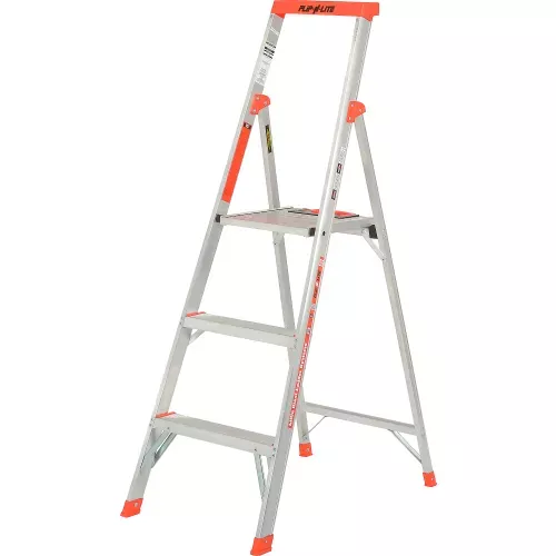 little-giant-flip-n-lite-aluminum-platform-step-ladder-5-15273-001 Little Giant Flip-N-Lite Aluminum Platform Step Ladder - 5' - 15273-001