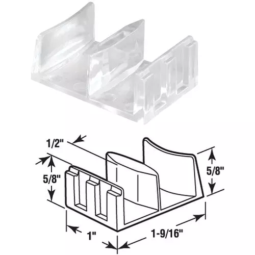 m-6058-prime-line-shower-door-bottom-guide M 6058 Prime-Line Shower Door Bottom Guide