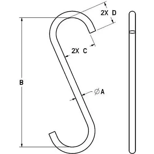 m-w-1-2-style-s-hook M&W 1/2" Style A S-hook
