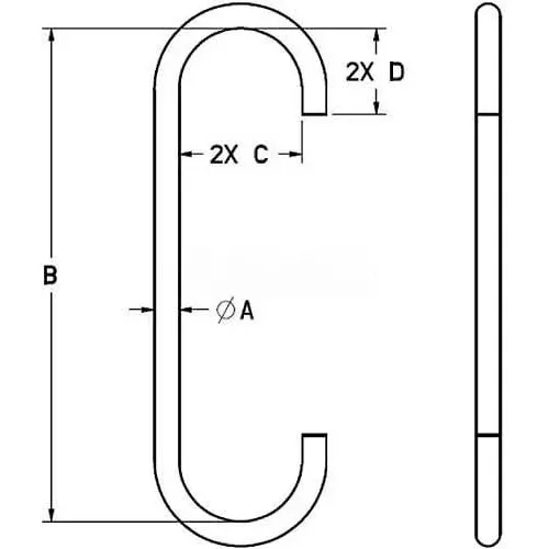 m-w-3-8-style-c-s-hook M&W 3/8" Style C S-hook