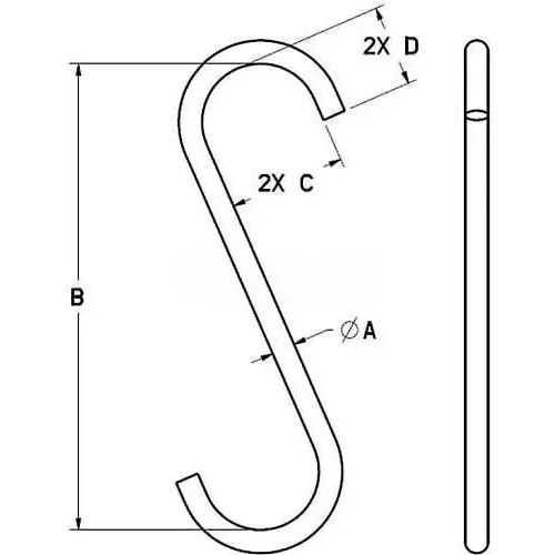 m-w-7-8-style-s-hook M&W 7/8" Style A S-hook