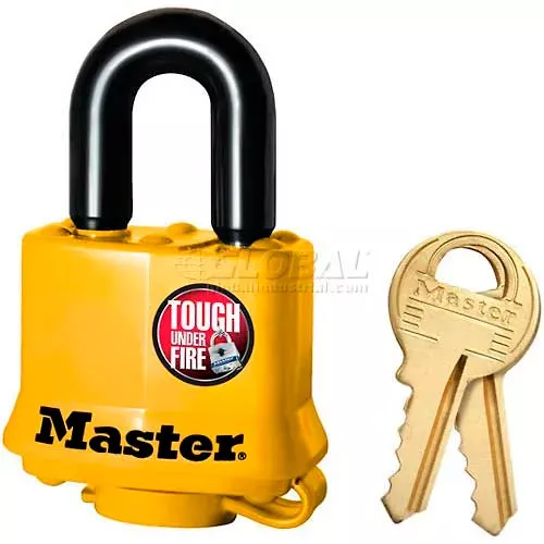 Master Lock No. 315KA General Security Weather Resistant Covered Laminated Padlocks - Pkg Qty 24