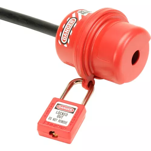 master-lock-rotating-electrical-plug-lockout-487 Master Lock Rotating Electrical Plug Lockout, 487