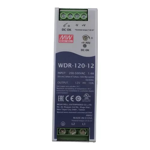 mean-well-wdr-120-12-power-supply Mean Well | WDR-120-12 | Power Supply