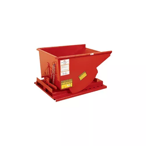 medium-duty-self-dumping-forklift-hopper-1-4-cu-yd-2000-lbs-orange Medium Duty Self Dumping Forklift Hopper, 1/4 Cu. Yd., 2000 Lbs, Orange