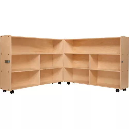 mobile-folding-versatile-storage-unassembled-93-1-2-w-x-12-d-x-35-1-2-h Mobile Folding Versatile Storage, Unassembled, 93-1/2"W x 12"D x 35-1/2"H