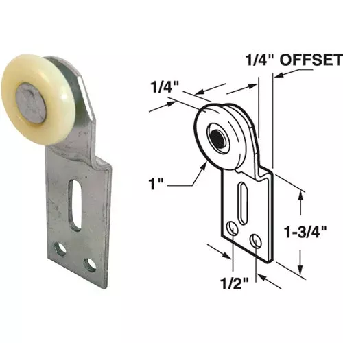 n-6512-prime-line-offset-adjustable-1-2-in-w-single-wheel-bypass-door-roller N 6512 Prime-Line Offset Adjustable 1/2 In. W. Single Wheel Bypass Door Roller