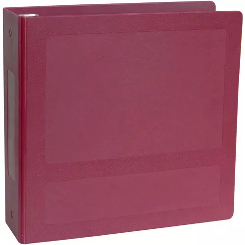 omnimed-2-1-2-molded-ring-binder-3-ring-side-open-holds-450-sheets-burgundy Omnimed 2-1/2" Molded Ring Binder, 3-Ring, Side Open, Holds 450 Sheets, Burgundy