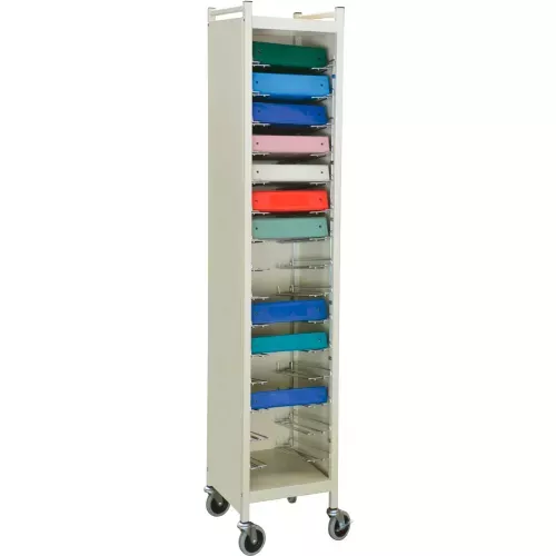 omnimed-tall-horizontal-cabinet-chart-rack-15-binder-capacity-beige Omnimed Tall Horizontal Cabinet Chart Rack, 15 Binder Capacity, Beige