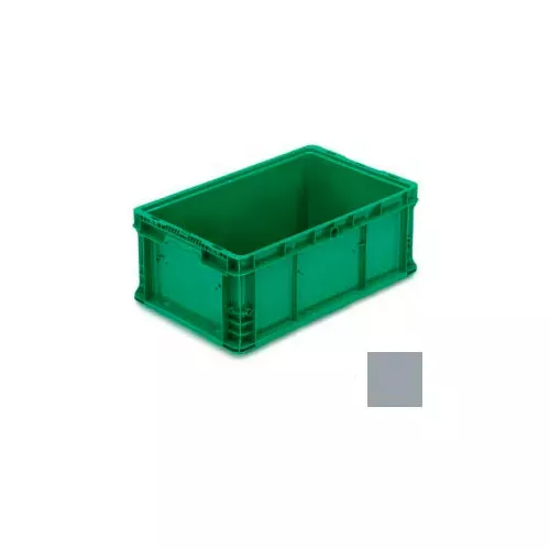 orbis-stakpak-modular-straight-wall-container-24-l-x-15-w-x-9-1-2-h-gray-polyeth ORBIS Stakpak Modular Straight Wall Container, 24"L x 15"W x 9-1/2"H, Gray, Polyethylene