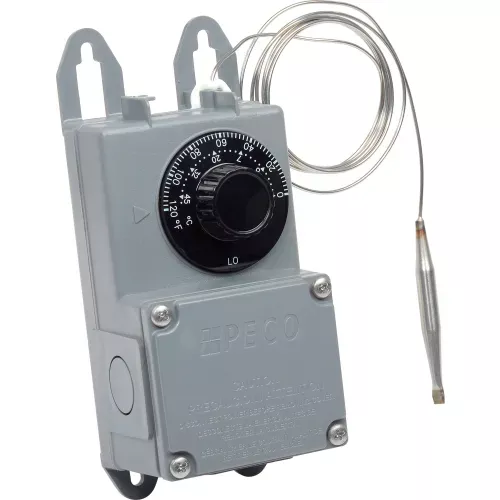 peco-industrial-temperature-controller-trf115-005-tmp-range-0-120-f-rmt-bulb-nem PECO Industrial Temperature Controller TRF115-005 Tmp. Range 0°-120°F Rmt. Bulb Nema 4X