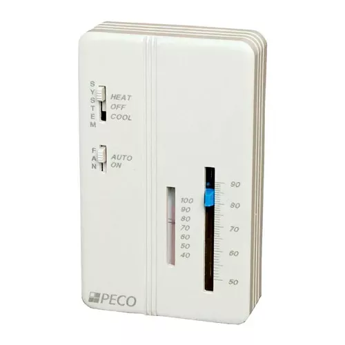 peco-trane-compatible-zone-sensor-sp155-009-heat-off-cool-switch-on-auto-fan-con PECO Trane Compatible Zone Sensor SP155-009 Heat-Off-Cool Switch, On-Auto Fan Control, Temp Adjust
