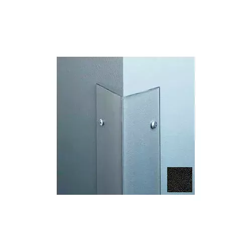 polycarbonate-surface-mounted-90-corner-guard-1-1-8-wing-4-h-black-drilled Polycarbonate Surface Mounted 90° Corner Guard, 1-1/8" Wing, 4'H, Black, Drilled