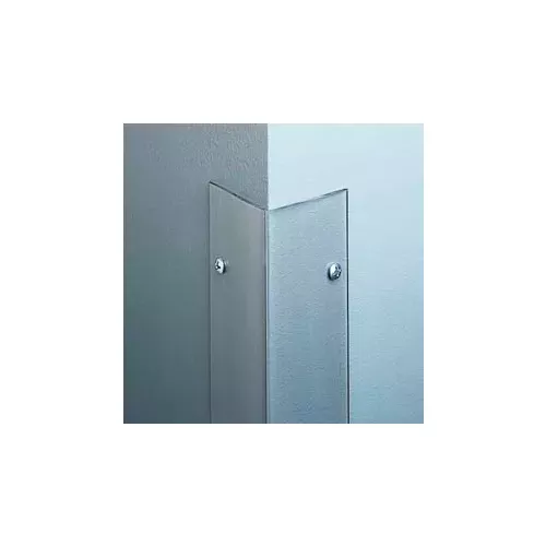 polycarbonate-surface-mounted-90-corner-guard-2-1-2-wing-4-h-clear-drilled Polycarbonate Surface Mounted 90° Corner Guard, 2-1/2" Wing, 4'H, Clear, Drilled
