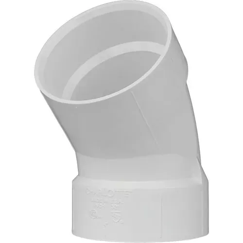 pvc-013210600ha-charlotte-pipe-45-deg-pvc-elbow PVC 013210600HA Charlotte Pipe 45 Deg. PVC Elbow