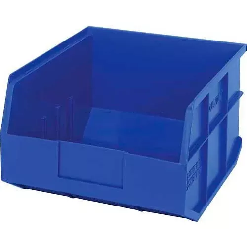 quantum-storage-plastic-stackable-shelf-bin-12-l-x-11-w-x-7-h-blue-pkg-qty-6 Quantum Storage Plastic Stackable Shelf Bin, 12"L x 11"W x 7"H, Blue - Pkg Qty 6
