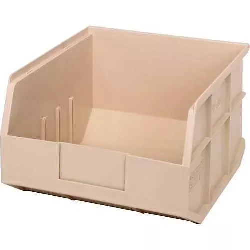 quantum-storage-plastic-stackable-shelf-bin-12-l-x-11-w-x-7-h-ivory-pkg-qty-6 Quantum Storage Plastic Stackable Shelf Bin, 12"L x 11"W x 7"H, Ivory - Pkg Qty 6