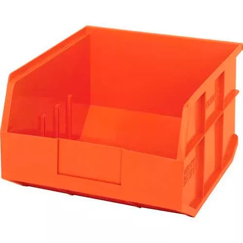 quantum-storage-plastic-stackable-shelf-bin-12-l-x-11-w-x-7-h-orange-pkg-qty-6 Quantum Storage Plastic Stackable Shelf Bin, 12"L x 11"W x 7"H, Orange - Pkg Qty 6