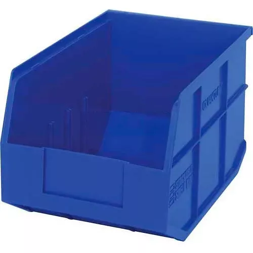 quantum-storage-plastic-stackable-shelf-bin-12-l-x-8-1-4-w-x-7-h-blue-pkg-qty-6 Quantum Storage Plastic Stackable Shelf Bin, 12"L x 8-1/4"W x 7"H, Blue - Pkg Qty 6