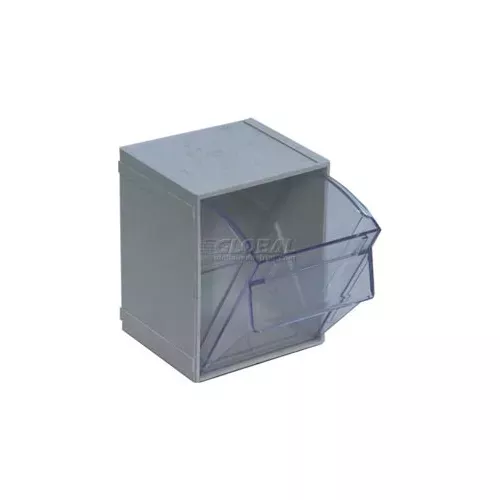 quantum-tip-out-interlocking-bin-qtb405-4-1-2-x-4-x-6-gray-pkg-qty-5 Quantum Tip Out Interlocking Bin QTB405 4-1/2 x 4 x 6 Gray - Pkg Qty 5