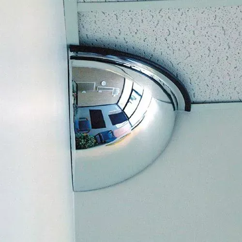 quarter-dome-polycarbonate-mirror-indoor-18-dia-90-viewing-angle Quarter Dome Polycarbonate Mirror, Indoor, 18" Dia., 90° Viewing Angle