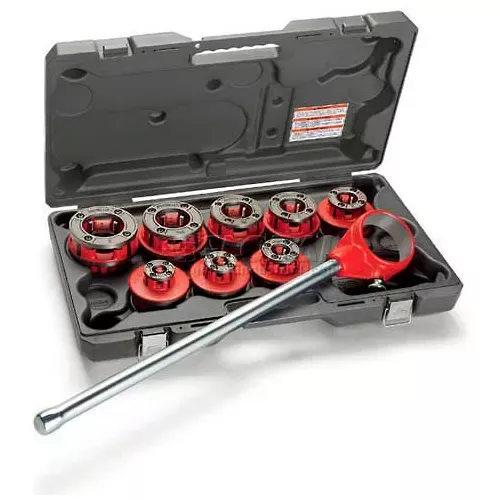 ridgid-36345-exposed-ratchet-threader-set-1-2-1-capacity-npt RIDGID 36345 Exposed Ratchet Threader Set, 1/2"-1" Capacity NPT
