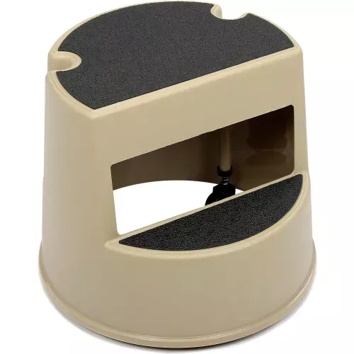 rubbermaid-commercial-mobile-two-step-step-stool-beige-fg252300beig Rubbermaid Commercial Mobile Two-Step Step Stool Beige - FG252300BEIG