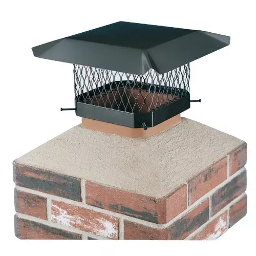 sc913-shelter-black-galvanized-chimney-cap SC913 Shelter Black Galvanized Chimney Cap