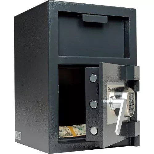 sentrysafe-front-loading-depository-safe-dh-074e-14-w-x-15-5-8-d-x-20-h-black SentrySafe Front Loading Depository Safe DH-074E - 14"W x 15-5/8"D x 20"H, Black
