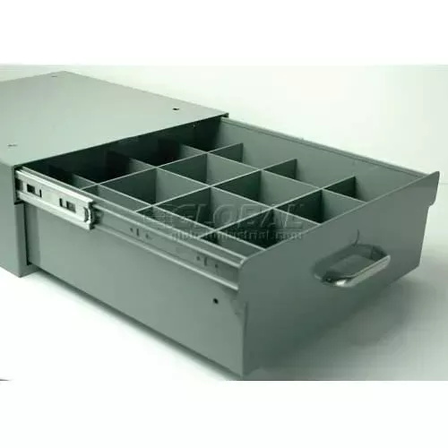 stackbin-12-compartment-divider-kit-14-w-x-16-d-gray Stackbin 12 Compartment Divider Kit, 14"W x 16"D, Gray