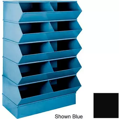 stackbin-3-3sbbk-6-high-section-bases-37-w-x-18-3-4-d-bins-black Stackbin 3-3SBBK 6" High Section Bases For 37"W x 18-3/4"D Bins, Black