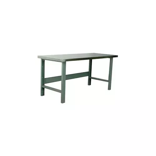 stackbin-3500-series-workbench-hardboard-over-stainless-steel-top-60-w-x-36-d-gr Stackbin 3500 Series Workbench, Hardboard Over Stainless Steel Top, 60"W x 36"D, Gray