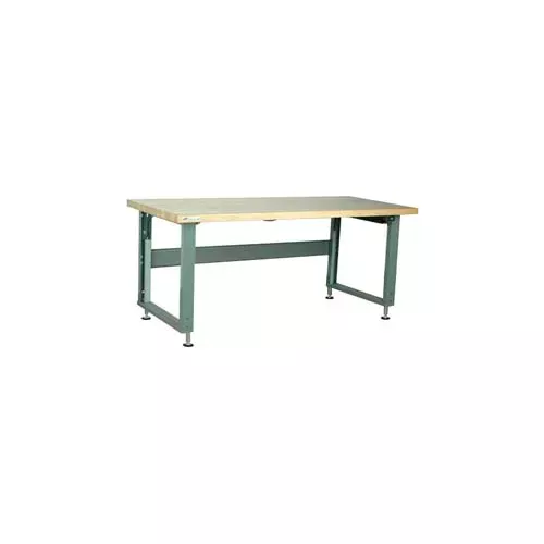 stackbin-4000-series-workbench-w-maple-square-edge-top-power-lift-72-w-x-36-d-gr Stackbin 4000 Series Workbench W/ Maple Square Edge Top & Power Lift, 72"W x 36"D, Gray