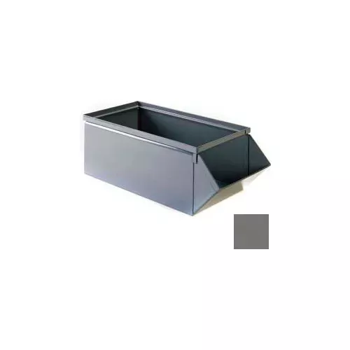 stackbin-7-1-2-w-x-15-1-2-d-x-6-h-steel-hopper-front-container-gray Stackbin 7-1/2"W x 15-1/2"D x 6"H Steel Hopper Front Container, Gray