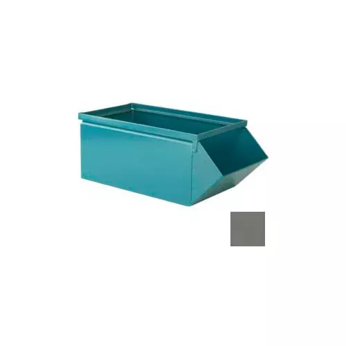stackbin-9-w-x-18-3-4-d-x-7-1-2-h-steel-hopper-front-container-gray Stackbin 9"W x 18-3/4"D x 7-1/2"H Steel Hopper Front Container, Gray