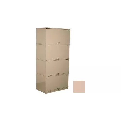 stackbin-four-shelf-lockable-x-ray-storage-cabinet-beige Stackbin Four-Shelf Lockable X-Ray Storage Cabinet, Beige
