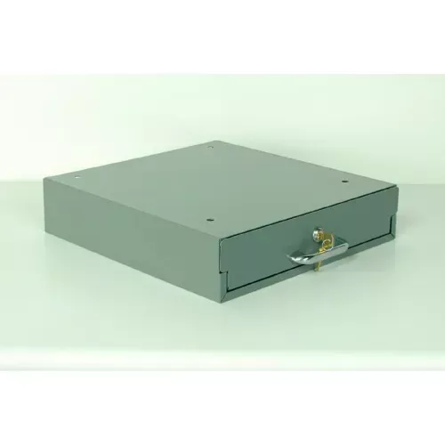 stackbin-stacking-steel-drawer-w-lock-14-w-x-16-d-x-3-h-gray Stackbin Stacking Steel Drawer W/ Lock, 14"W x 16"D x 3"H, Gray
