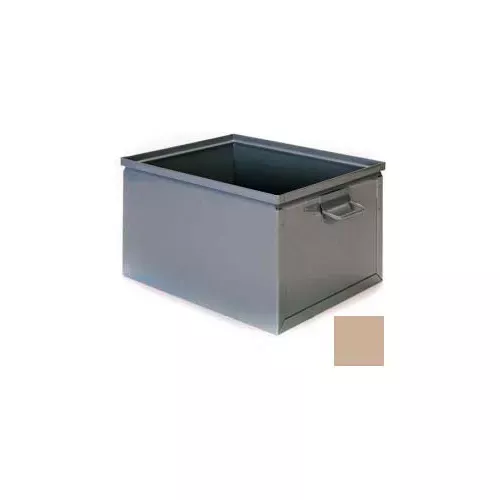 stackbin-steel-bin-1-2sx-7-1-2-w-x-13-l-x-6-h-stackbox-beige Stackbin Steel Bin 1-2SX - 7-1/2"W x 13"L x 6"H Stackbox, Beige