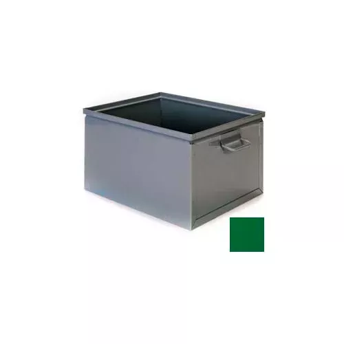 stackbin-steel-bin-1-2sx-7-1-2-w-x-13-l-x-6-h-stackbox-green Stackbin Steel Bin 1-2SX - 7-1/2"W x 13"L x 6"H Stackbox, Green