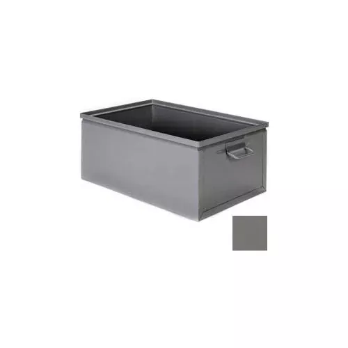 Stackbin Steel Bin 1-853 - 12"W x 20"L x 10"H Stackbox, Gray