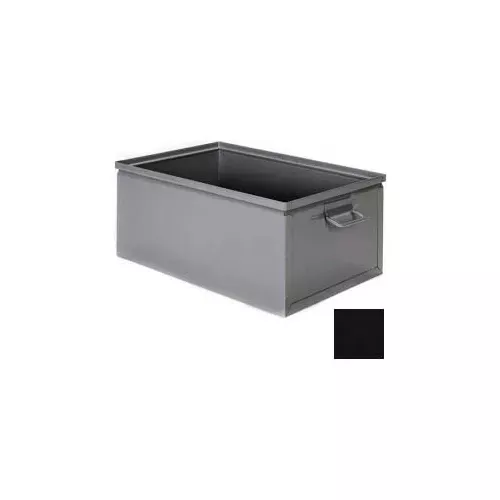 stackbin-steel-bin-1-855-10-w-x-16-l-x-6-h-stackbox-black Stackbin Steel Bin 1-855 - 10"W x 16"L x 6"H Stackbox, Black