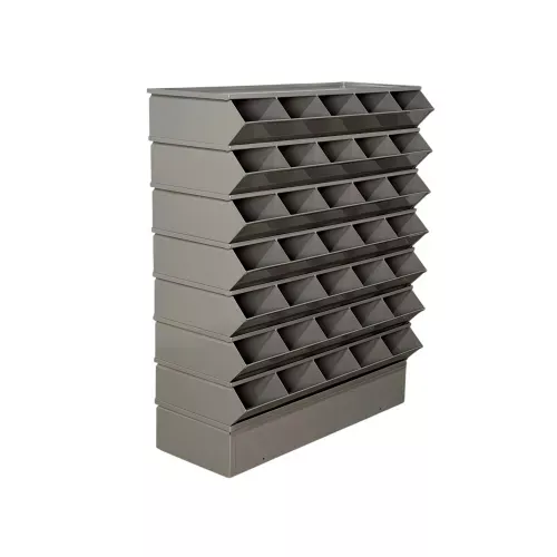 stackbin-steel-hopper-stack-bin-35-compartment-sectional-unit-37-w-x-13-d-x-42-h Stackbin Steel Hopper Stack Bin, 35 Compartment Sectional Unit, 37"W x 13"D x 42"H, Gray