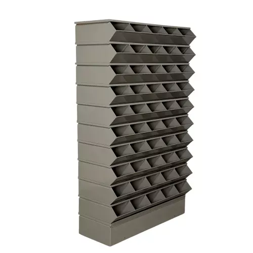 stackbin-steel-hopper-stack-bin-50-compartment-sectional-unit-37-w-x-13-d-x-60-h Stackbin Steel Hopper Stack Bin, 50 Compartment Sectional Unit, 37"W x 13"D x 60"H, Black