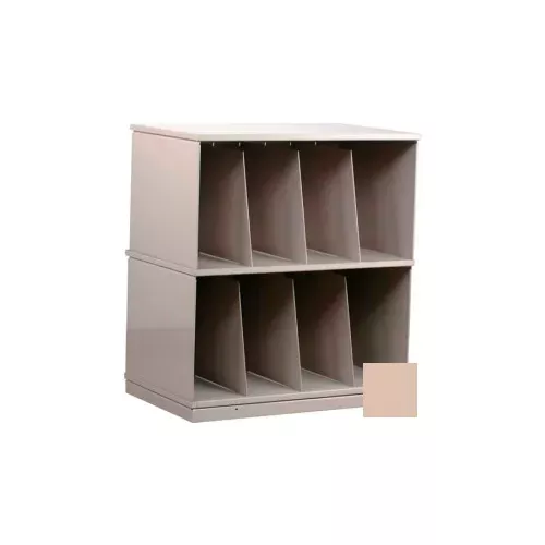Stackbin Two-Shelf X-Ray Storage Cabinet, Beige