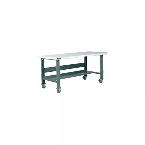 stackbin-workbench-3512-series-esd-square-edge-60-w-x-30-d-gray Stackbin Workbench, 3512 Series, ESD Square Edge, 60"W X 30"D, Gray