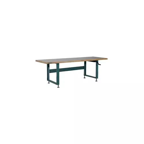 stackbin-workbench-4000-series-maple-butcher-block-square-edge-96-w-x-36-d-gray Stackbin Workbench, 4000 Series, Maple Butcher Block Square Edge, 96"W X 36"D, Gray