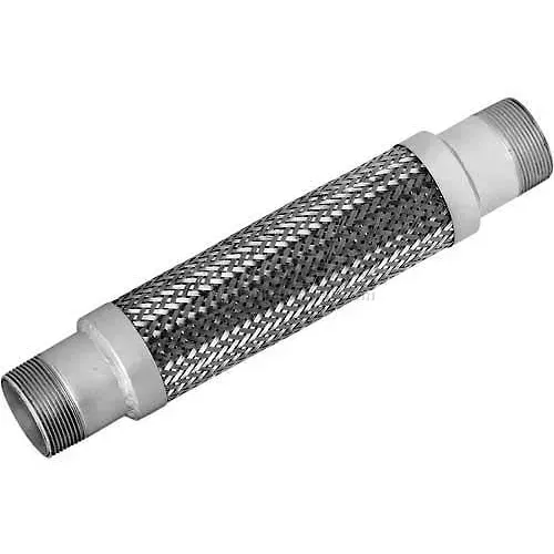 stainless-steel-braided-hose-with-threaded-nipples-1-1-2-x-9 Stainless Steel Braided Hose With Threaded Nipples 1-1/2 x 9
