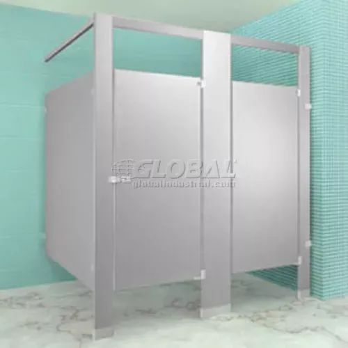 steel-complete-2-in-corner-compartment-72-wide-gray Steel Complete 2 In-Corner Compartment 72" Wide - Gray